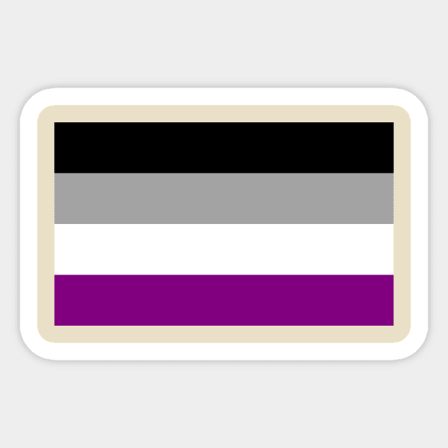 Asexual Pride Flag Sticker by sovereign120